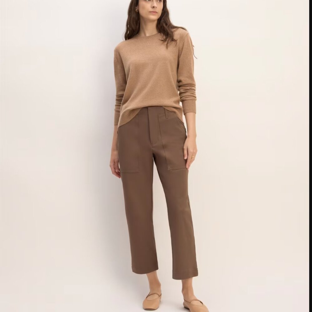 Everlane The Bi-Stretch Utility Pant - 4 (fit like a 6)- Cocoa